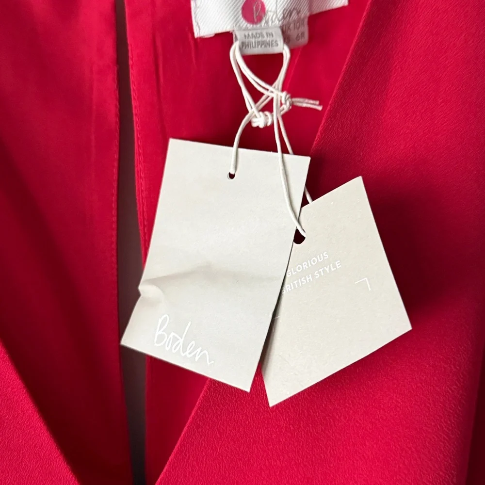 Boden Ella Red Jumpsuit 6‎ B01
